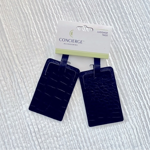 NWT Set of Black‎ Travel Tags